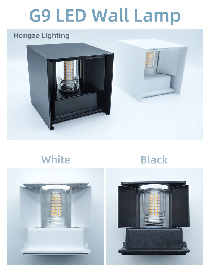 Ilaria Carré Aluminium Noir Mat Minimaliste
