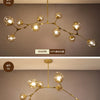 Giada Branches Verre Fumé et Laiton Doré