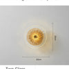 Taormina Disques Verre Transparent et Métal Doré