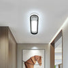 Plafonnier Cylindre Marbre Blanc Veiné Minimaliste Design Moderne - Salle de Bain Salon Chambre — Auréole