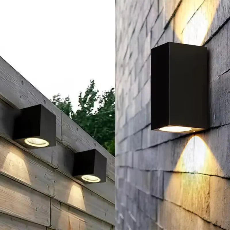 Thora Cylindre Aluminium Noir et Blanc Minimaliste B