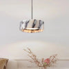 Suspension Cylindre Marbre Blanc Minimaliste Design - Chambre Salon Cuisine — Kyoto