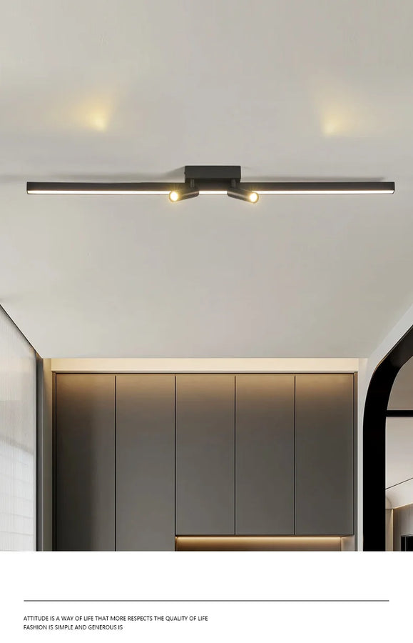 Reva Barre Acier Noir Mat Minimaliste