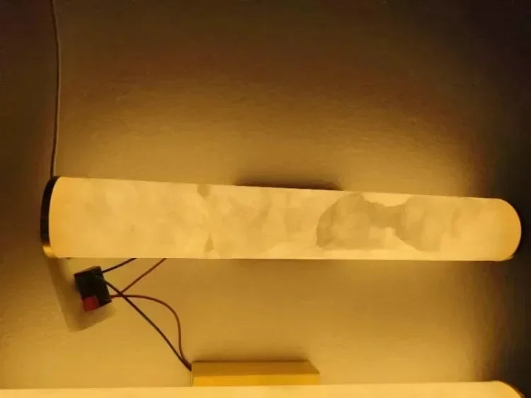 Consuelo Cylindre Albâtre Blanc Minimaliste