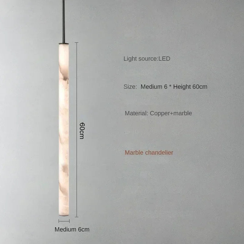Consuelo Cylindre Albâtre Blanc Minimaliste