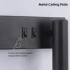 Iolanthe Cylindre Métal Noir Minimaliste D