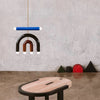 Suspension Arches Bois et Métal Bleu Art Déco - Salon Salle à Manger Chambre — Arceau