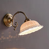 Applique Murale Cloche Porcelaine Blanche et Laiton Vintage - Chambre Salle de Bain Salon — Campanio