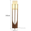 Lampadaire Géométrique Bois Naturel Minimaliste Design - Salon Bureau Chambre — Hexo