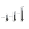 Lampadaire Cylindre Métal Noir Mat Minimaliste Design - Salon Bureau Chambre — Fuste