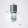 Applique Murale Cylindre Métal Blanc Minimaliste Design Moderne Blanche - Chambre Salle de Bain Salon — Fereshteh