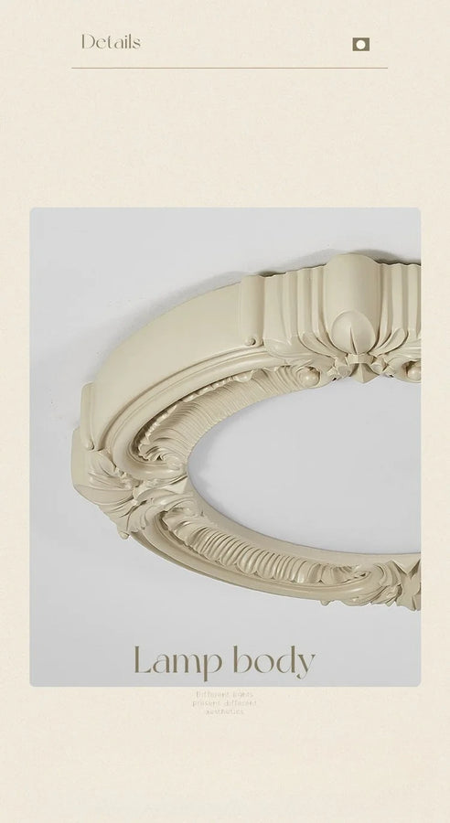 Arachne Médaillon Résine Crème Baroque