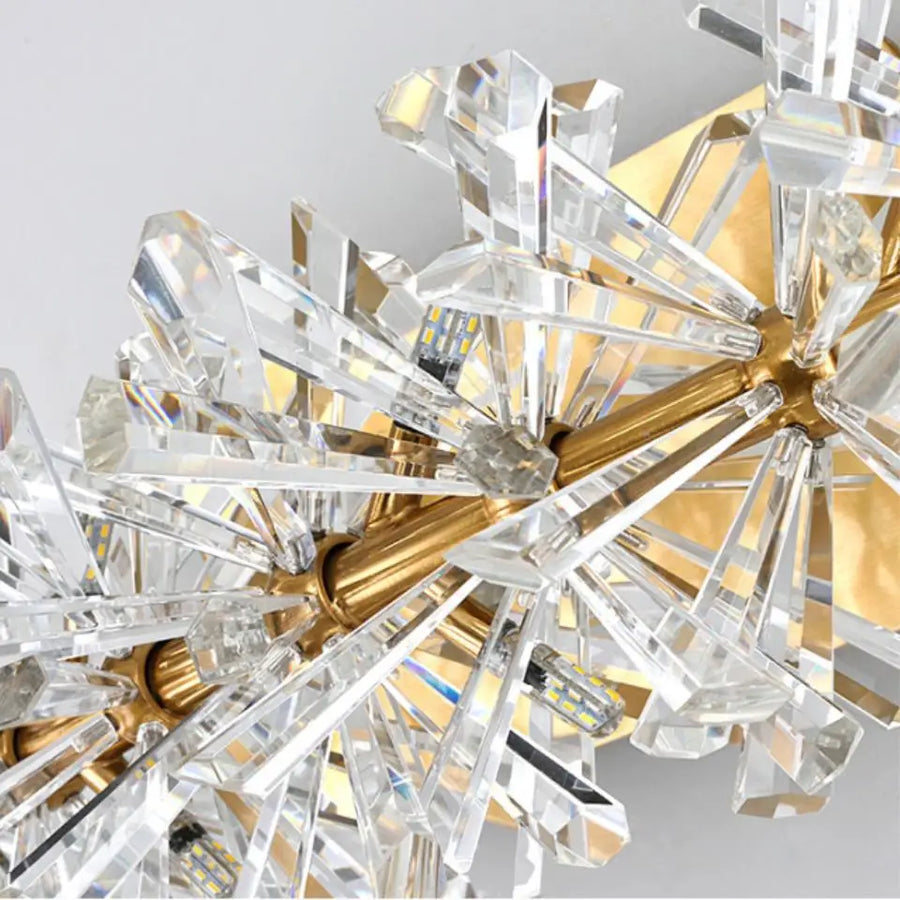 Kora Cristal et Métal Doré Éclatant