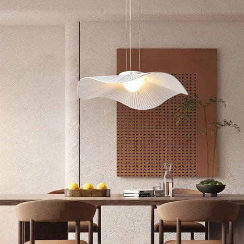 Suspension Vague Tissu Blanc Minimaliste Design - Chambre Salon Cuisine — Houle
