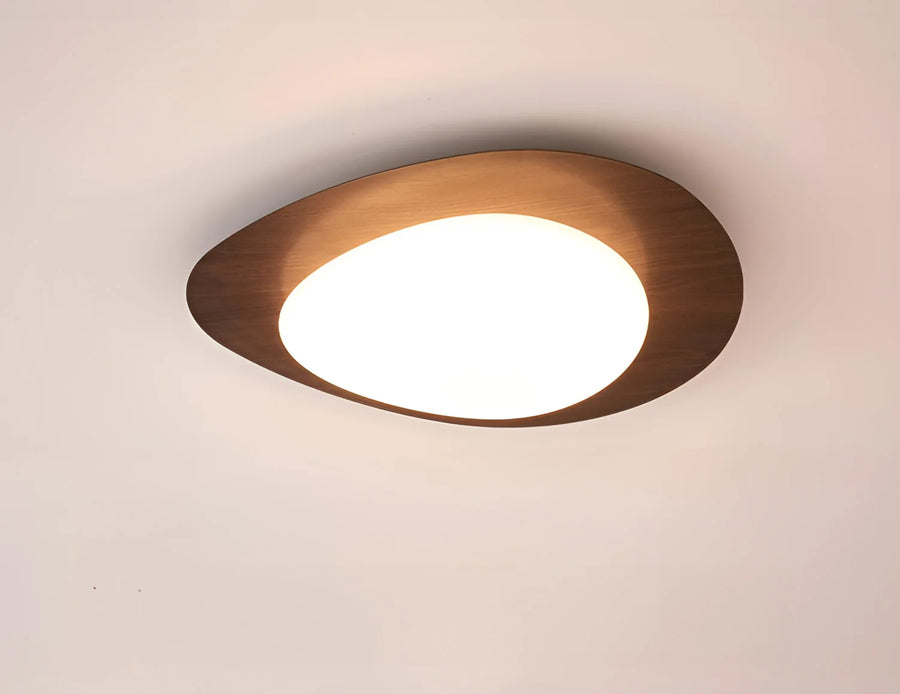 Céleste Disque Bois Noyer Minimaliste