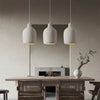 Suspension Cylindre Céramique Beige Minimaliste Design - Chambre Salon Cuisine — Colonne