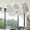 Lustre Suspension Pétales Rotin Naturel Contemporain Design - Salon Salle à Manger — Orika