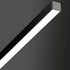 Plafonnier Linéaire Métal Noir Minimaliste Design Moderne - Salle de Bain Salon Chambre — Aase
