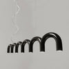 Fabrizia Arches Métal Noir Brillant Minimaliste