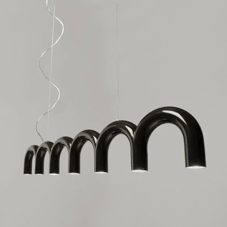 Fabrizia Arches Métal Noir Brillant Minimaliste