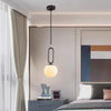Suspension Dôme Bois Naturel et Métal Bicolore Nordique Design - Cuisine Chambre Salon — Positano