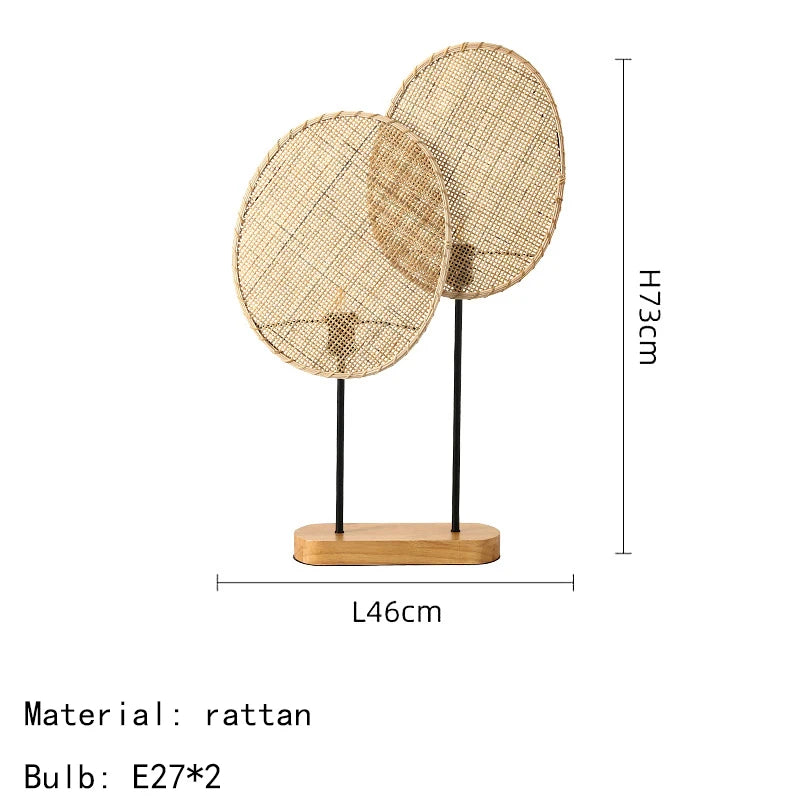 Turid Disque Rotin Tressé Minimaliste
