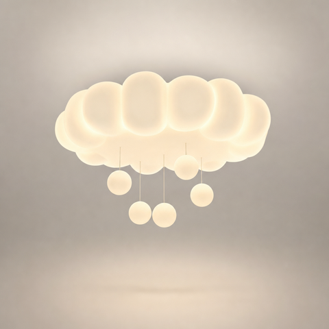 Uëlys Nuage Verre Opalin Blanc Poétique