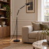 Aura — lampadaire articulé noir — ambiance 1