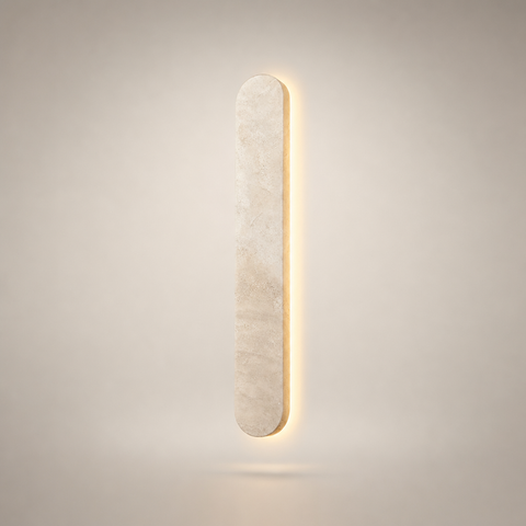 Sara Cylindre Pierre Beige Minimaliste