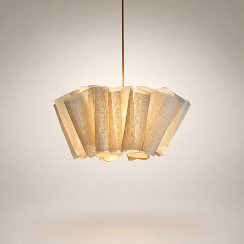 Lumis230 Pétales Tissu Lin Beige Wabi-Sabi