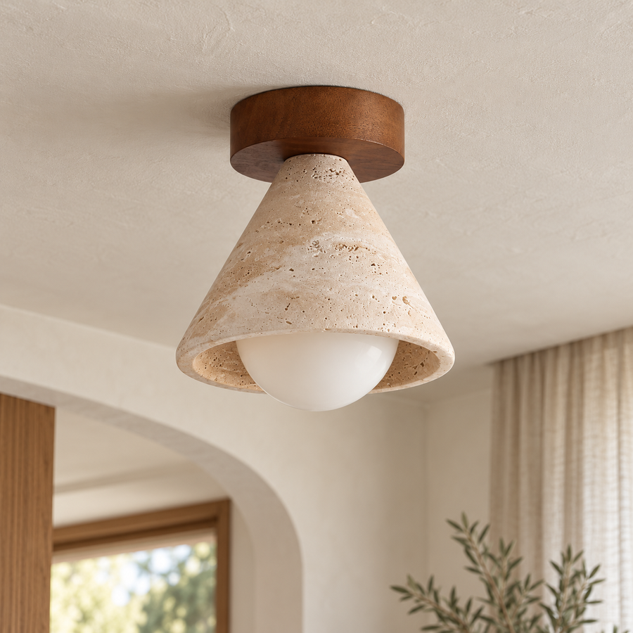 Visualisation d’ambiance — Stria — autre vue du luminaire éteint