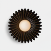 Coralia — applique florale en céramique noir
