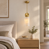 Lucca style B — suspension diamètre 12 cm et hauteur 31 cm dans une chambre