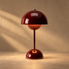 Noma — lampe champignon sans fil, finition bordeaux