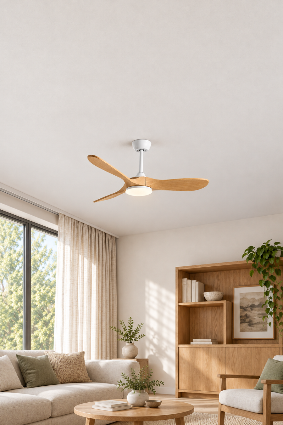 Ventilateur de Plafond | Ventura — vue verticale du produit, cadrage élargi