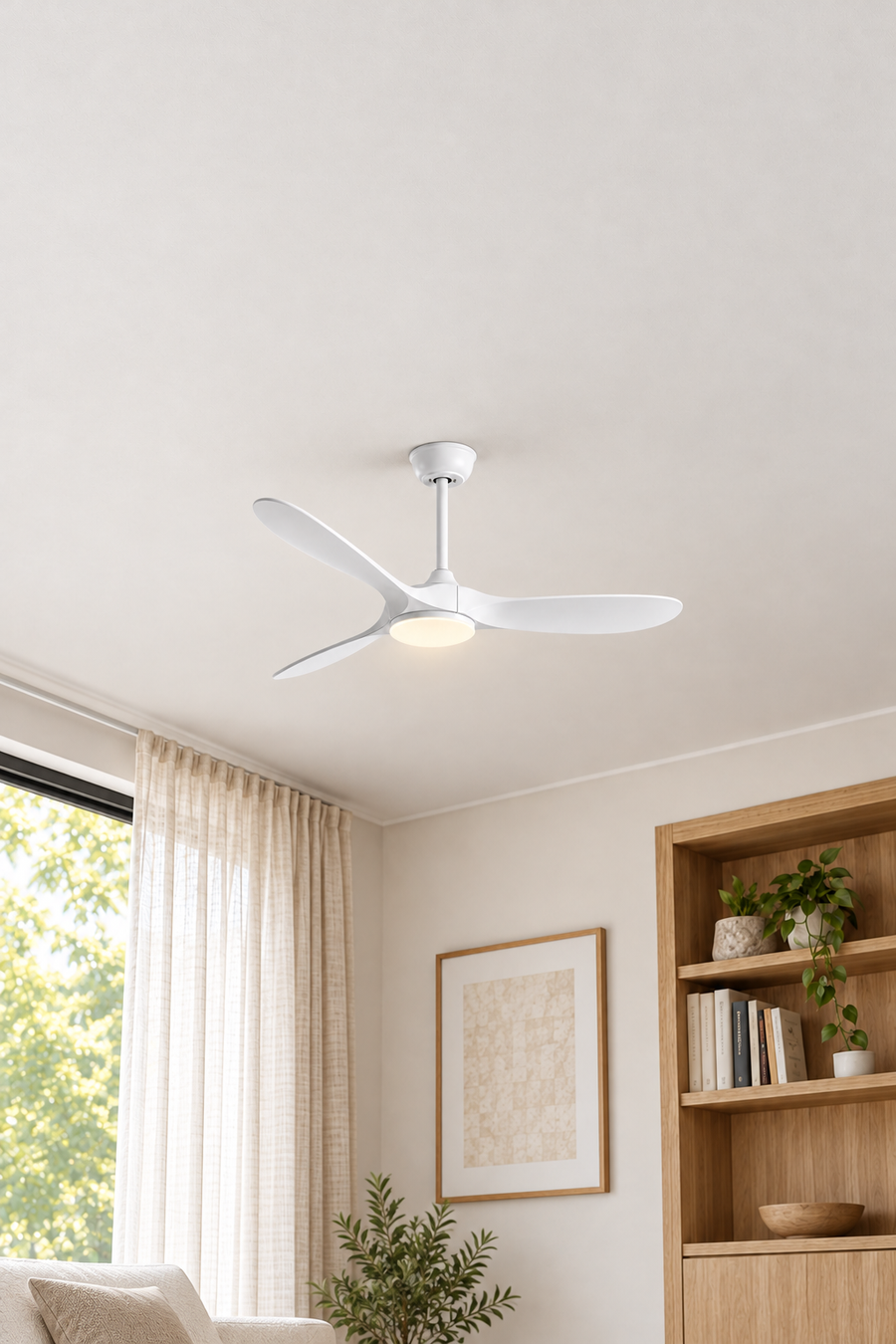 Ventilateur de Plafond | Ventura — vue verticale du produit, cadrage élargi