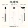 Clarté noir — schéma tubes 50 et 80 cm, diamètre2 cm
