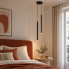 Clarté — noir mat, 2 tête(s), tube 50 cm — ambiance intérieure