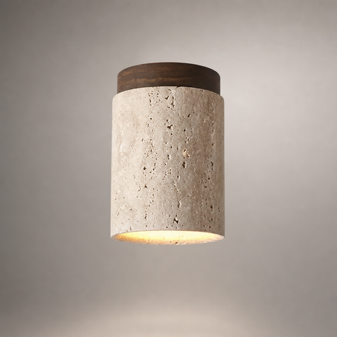 Esperanza Cylindre Béton Blanc Minimaliste