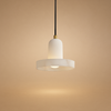 Suspension Anneaux Tissu Crème Minimaliste Design - Chambre Salon Cuisine — Fulgor