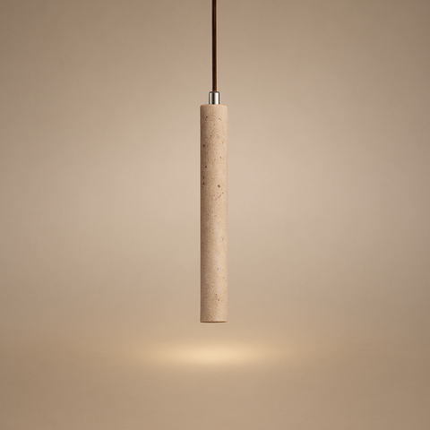 Suspension Sphère Béton et Bois Minimaliste Design Boule - Cuisine Salon Salle à Manger — Legato