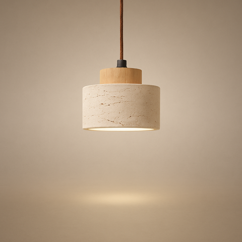 Suspension Cylindre Métal Noir Minimaliste Épuré Design - Chambre Salon Cuisine — Calypso
