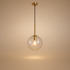 Suspension Sphère Verre Transparent et Laiton Minimaliste Design Boule - Cuisine Salon Salle à Manger — Acrux