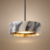 Suspension Cylindre Marbre Blanc Minimaliste Design - Chambre Salon Cuisine — Kyoto