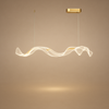 Lustre Suspension Anneau Bois Naturel Minimaliste Design - Salon Salle à Manger — Fuyza