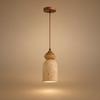 Suspension Cylindre Céramique Beige Minimaliste Design - Chambre Salon Cuisine — Spica