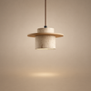 Suspension Cylindre Béton et Métal Marron Minimaliste Design - Chambre Salon Cuisine — Hypatia