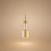 Suspension Anneau Béton Brut et Bois Naturel - Cuisine Chambre Salon — Antares