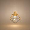 Suspension Cylindre Verre Blanc Art Déco - Chambre Salon Cuisine — Miro