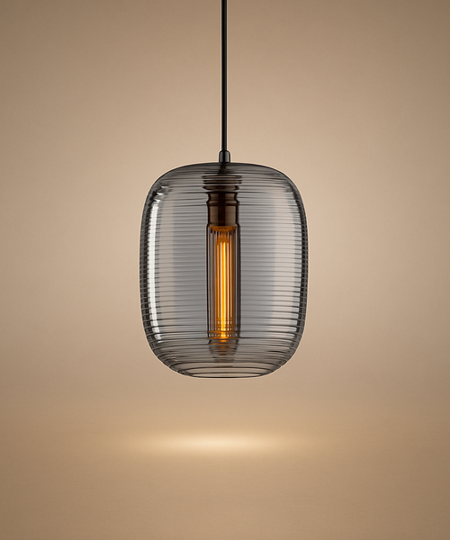Suspension Verre Opalin Perles Laiton Doré - Chambre Salon Cuisine — Nacre